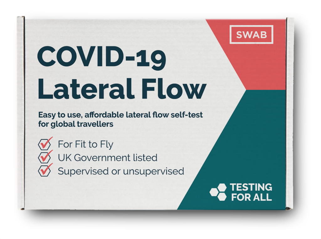 Lateral flow travel testing Testing For All